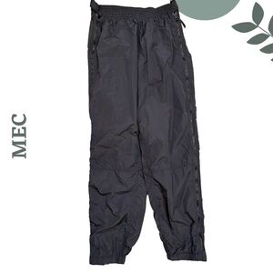 Mountain Equipment Co-op Lightweight Nylon Track Pants | Side Zippers |Size XL